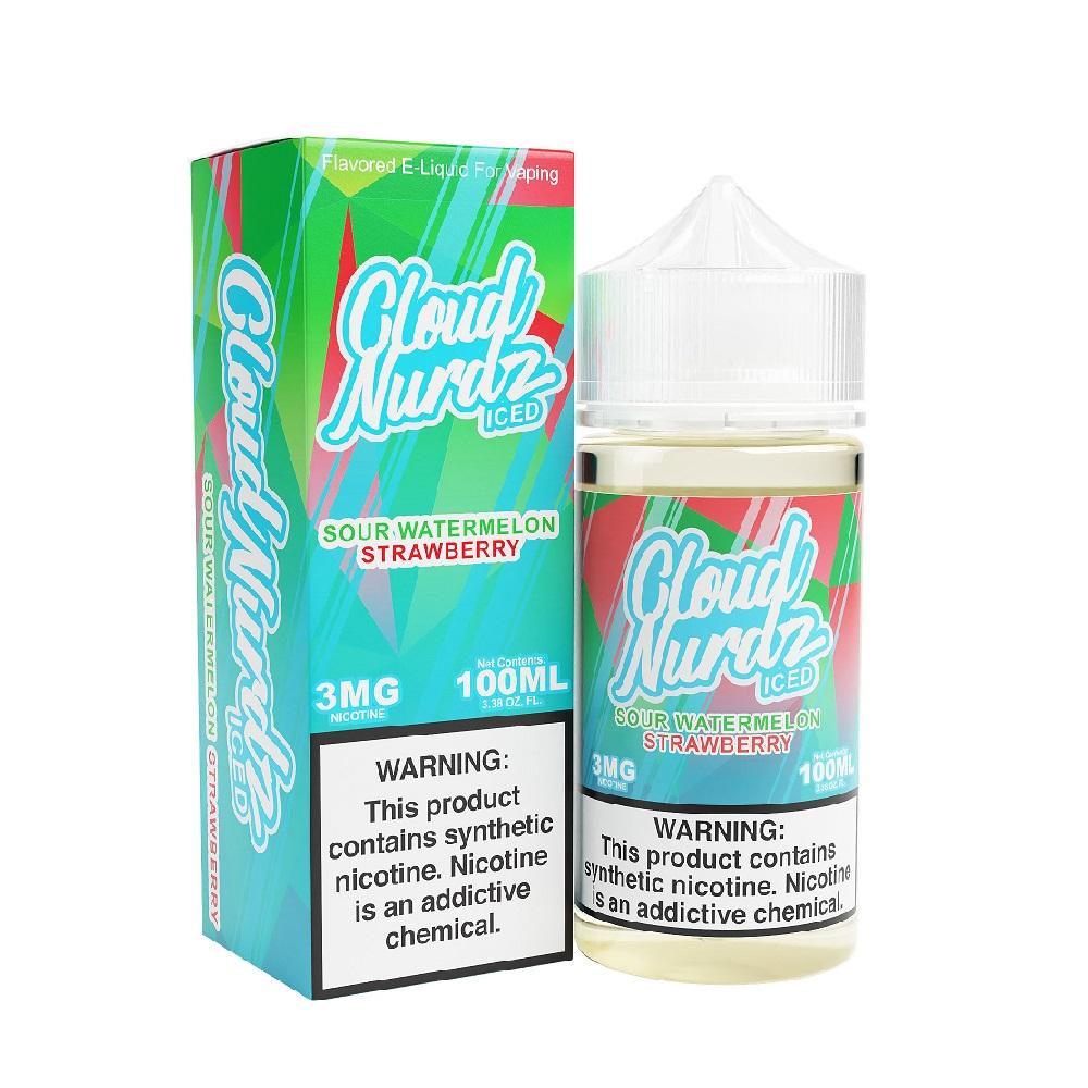 Iced Sour Watermelon Strawberry By Cloud Nurdz