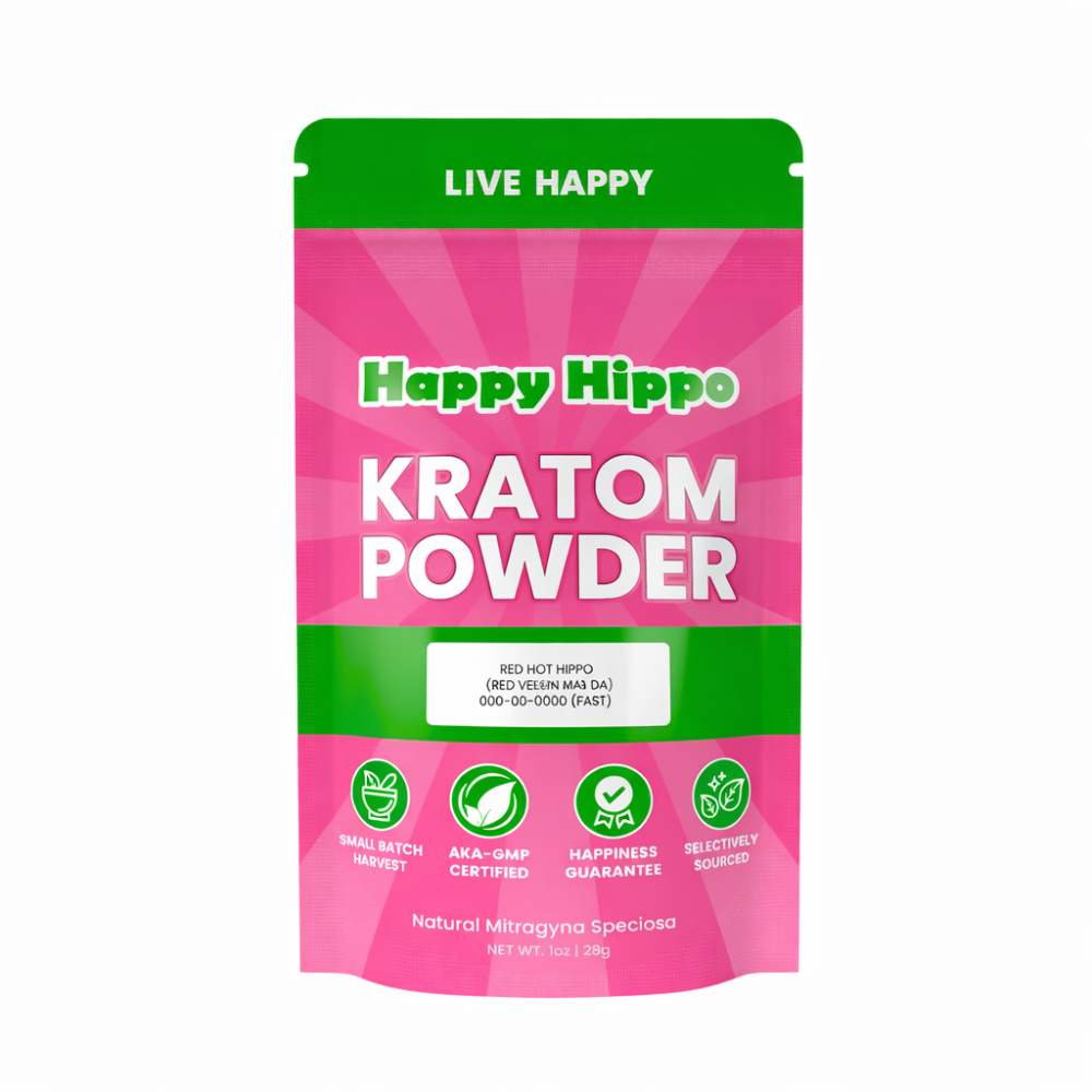 Red Hot Hippo - Red Vein Maeng Da